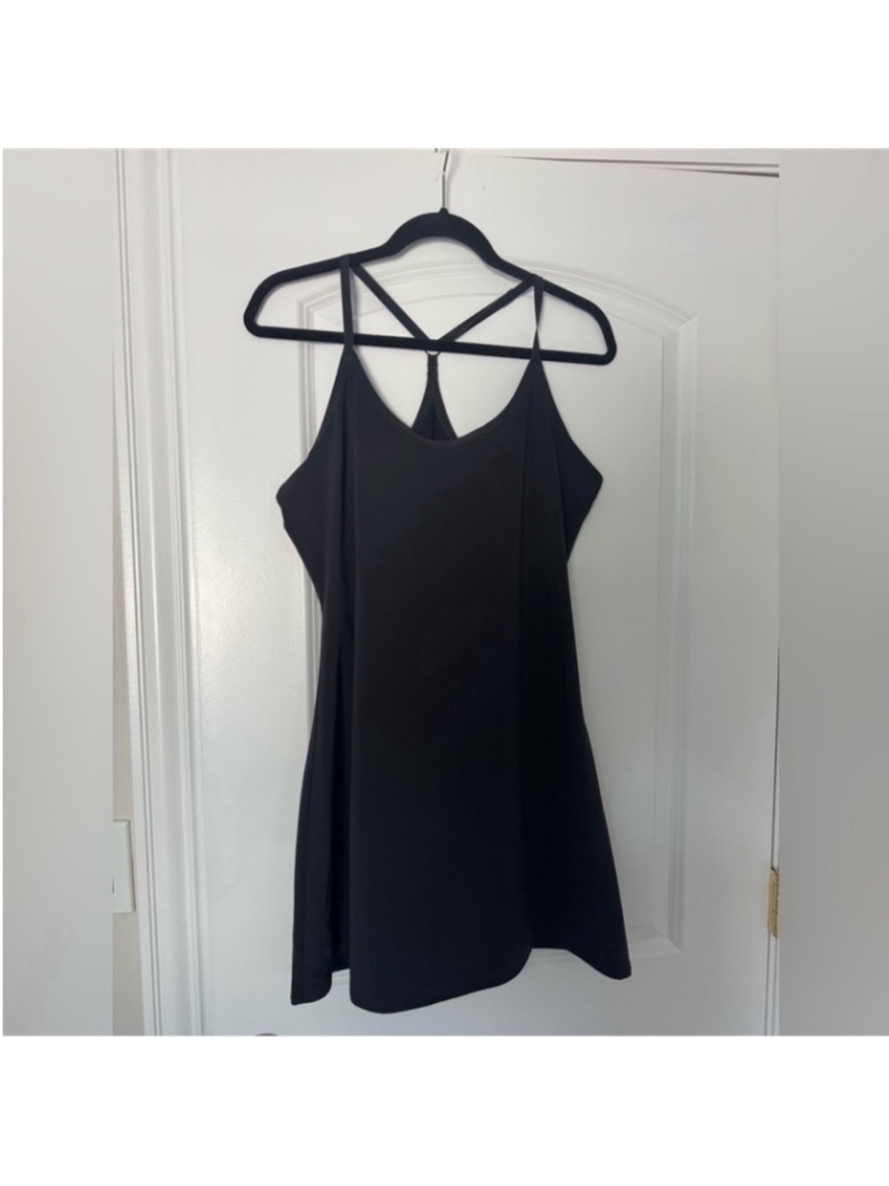 Outdoor Voices Women’s Athletic Black Strappy Tennis Dress L